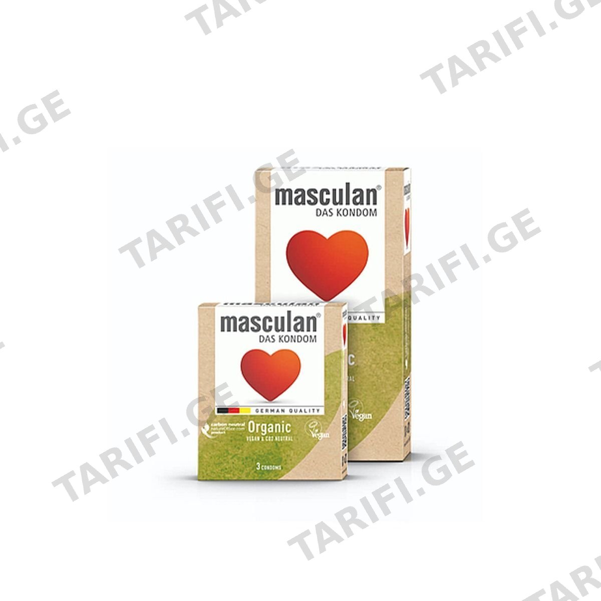 პრეზერვატივი "MASCULAN ORGANIC" N10 *