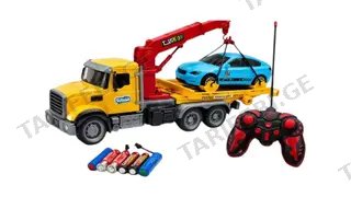 🎮 Elite RC Transporter — პულტიანი სატვირთო მანქანა ამწის ფუნქციით