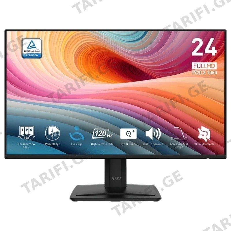 მონიტორი ბიზნესისთვის MSI PRO MP242A-E2 23.8" FHD 120HZ