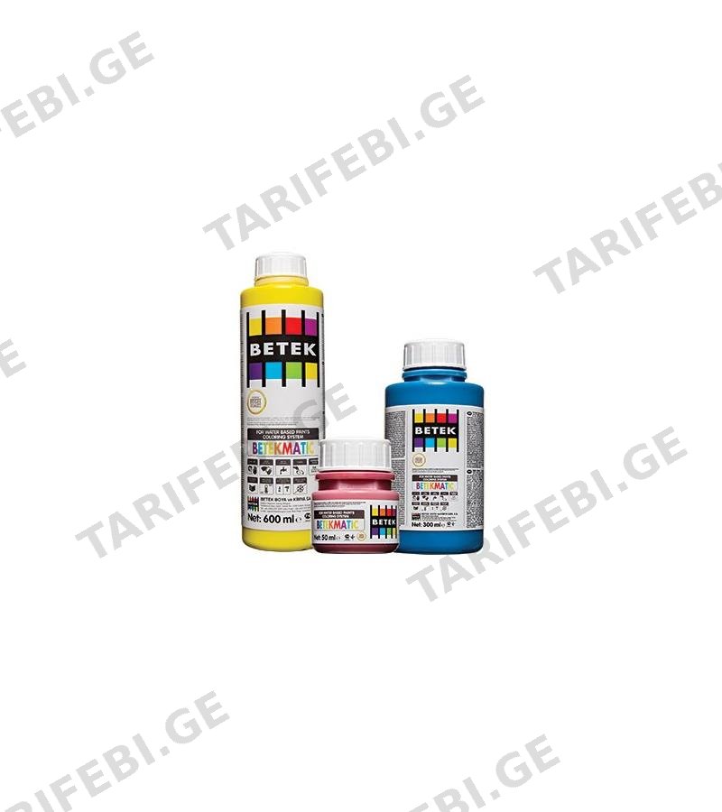 საღებავის ფერი Betek Matic ფერი. Turquoise 0.300ლტ