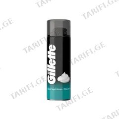 საპარსი ქაფი Gillette Sensitive Skin 300მლ