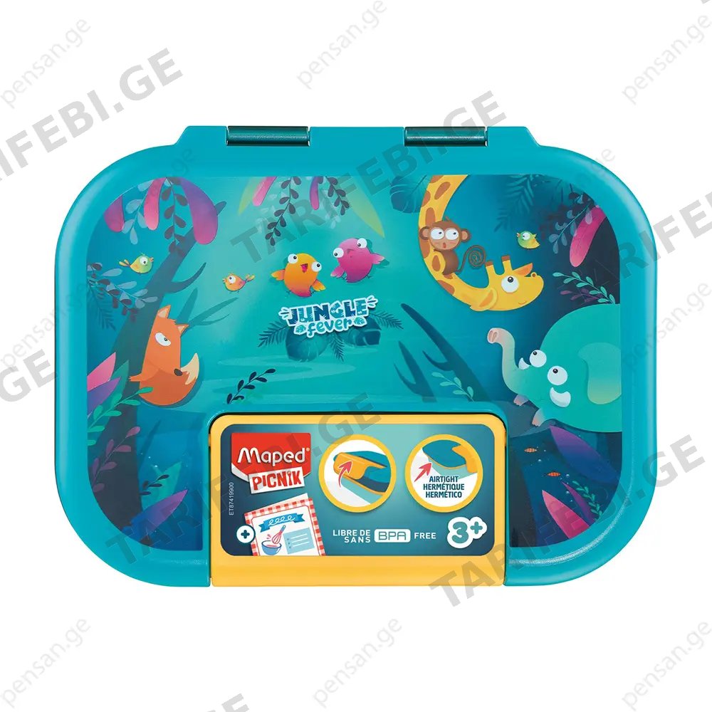 ლანჩ-ბოქსი Maped 874199 - Jungle Fever Ecozen Lunch Box 900Ml