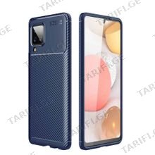 კარბონის ქეისი Samsung Galaxy M22 Focus Carbon Case - მუქი ლურჯი
