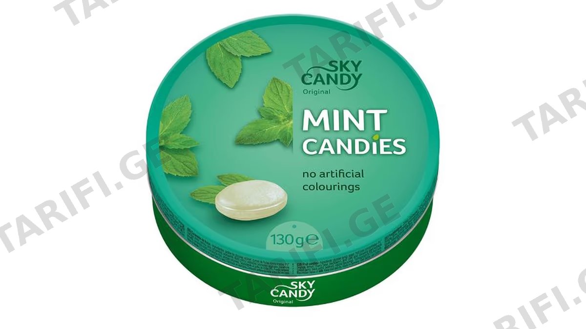 კანფეტი /C&H/ “Sky Candy” პიტნის წვეთები/11*130 გრ