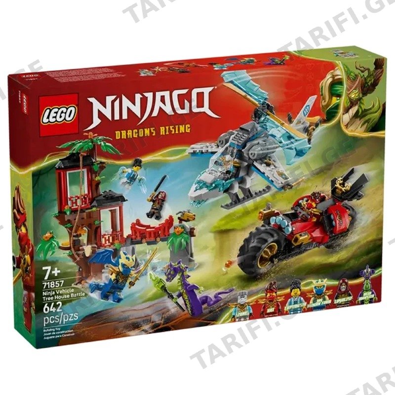 ასაწყობი კონსტრუქცია LEGO NINJAGO 71857 VEHICLE TREE HOUSE BATTLE 642 ნაწილი