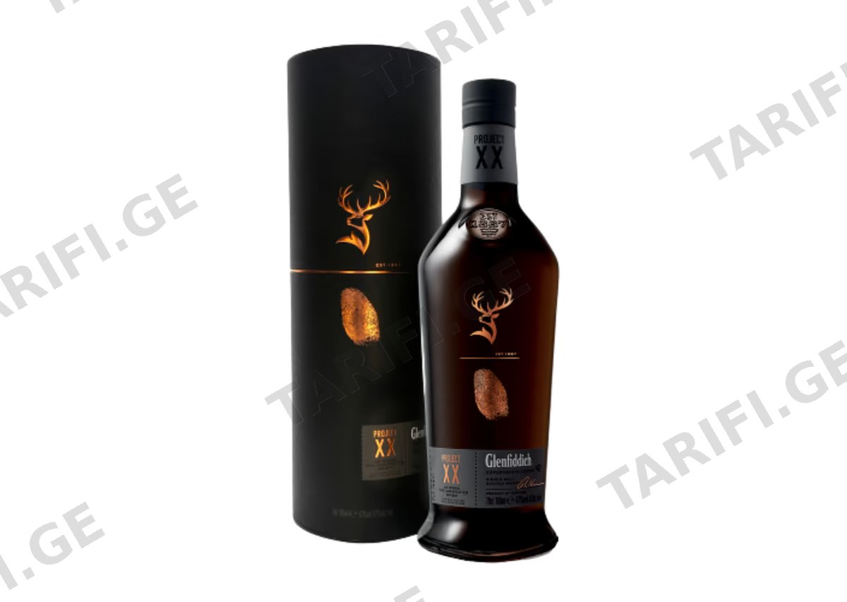 შოტლანდიური ერთალაოიანი ვისკი Glenfiddich XX - 0.7L