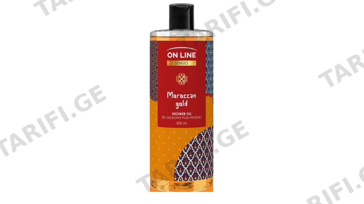 ონ ლაინ შხაპის ზეთი 2496 Senses Moroccan Gold 500მლ *