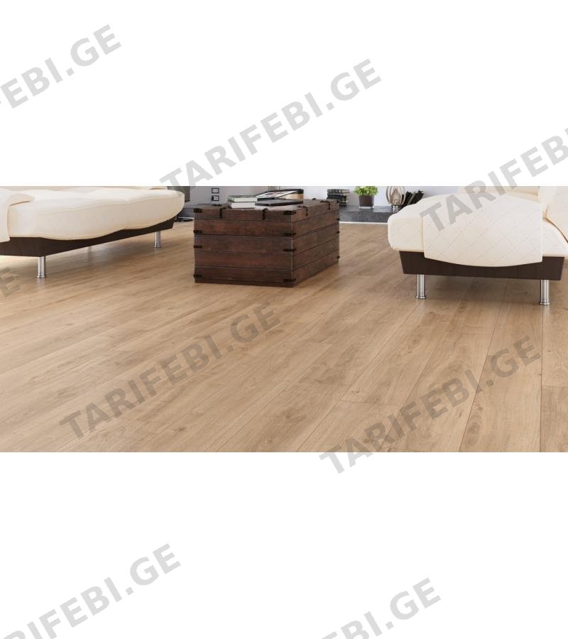 ლამინ. იატაკის საფარი 1380x190X12მმ Cl.33 AC-5 #2501 KEOPS SERENZA მწარ. Camsan