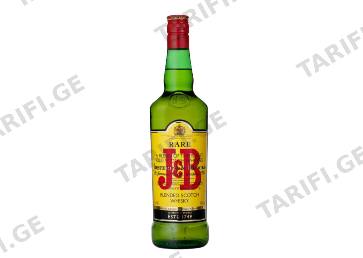 შოტლანდიური ვისკი J & B Rare - 0.7L