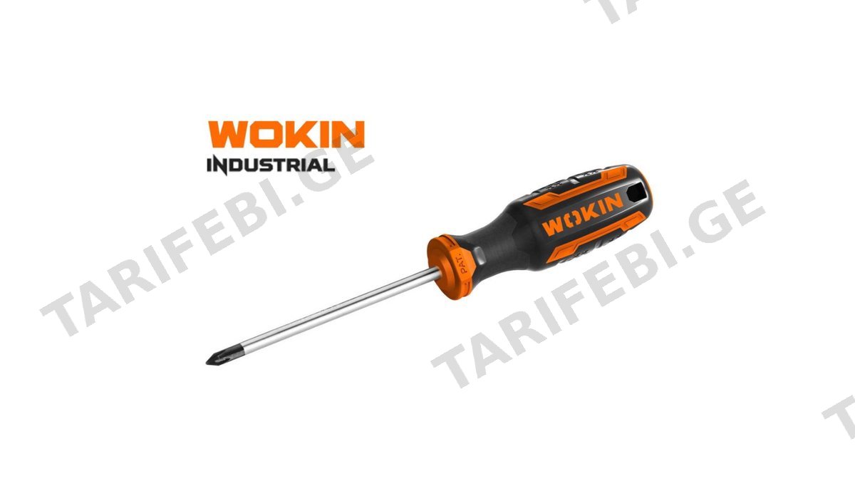სახრახნისი Wokin 200233, PH0, 75MM, Screwdriver (INDUSTRIAL), Black