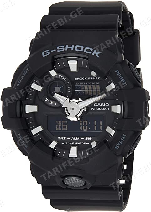 მამაკაცის მაჯის საათი CASIO | GA-700-1BDR