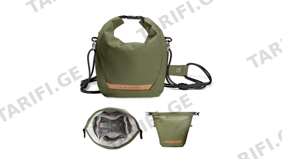 K&F Concept Camera bag Lightweight Crossbody and Inner Liner, U11 (Green) - KF13.168V3