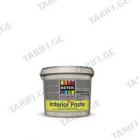(5კგ) ფასადის ბათქაში BETEK INTERIOR PASTE