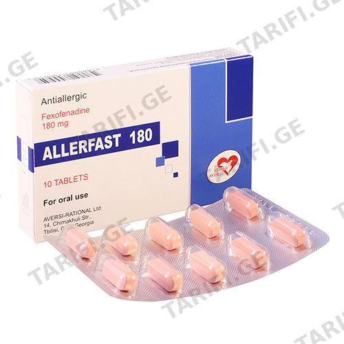 ალერფასტი ტაბლეტი 180მგ #10 Allerfast tab 180mg #10