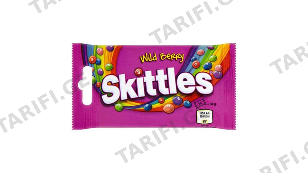 SKITTLES-საღეჭი დრაჟე სკიტლსი ტყის კენკრა 38გრ