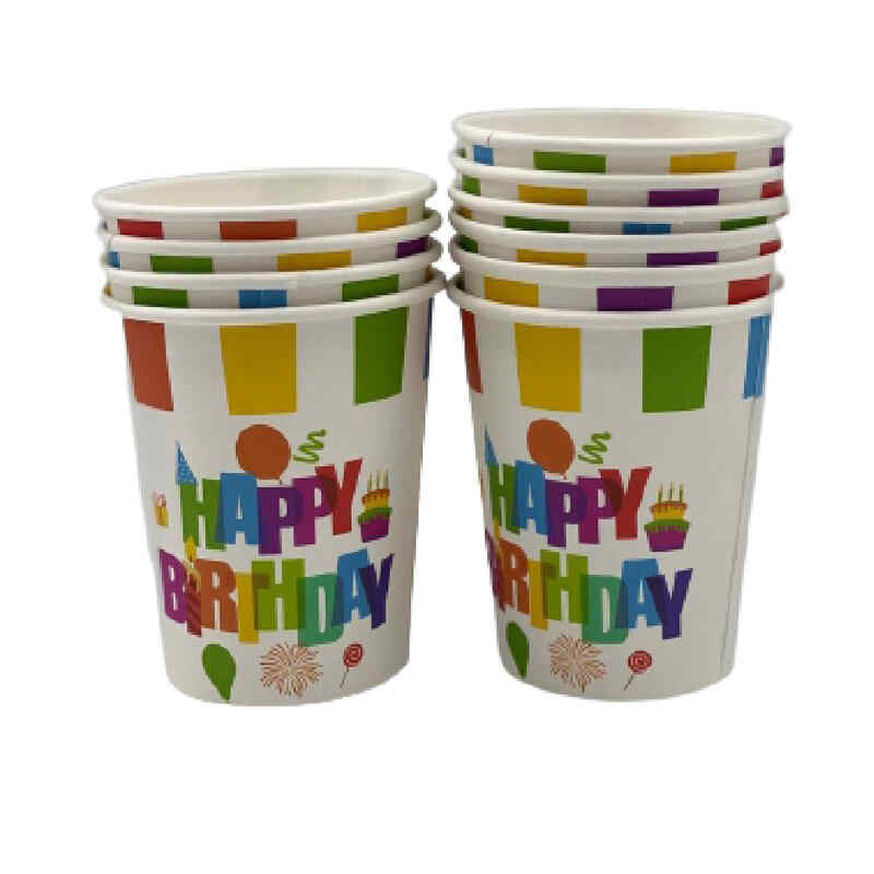 Paper cup 7 oz
(birthday) 10 pieces