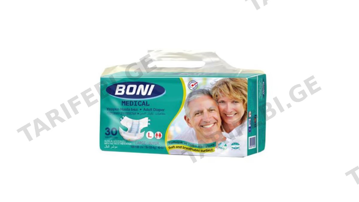 ბონი მწ.საფენი L 100x150სმ. N30 * 5329