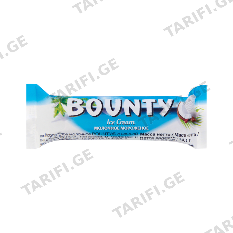 ნაყინის ბატონი "BAUNTY" 1x24 (39,1გრ)