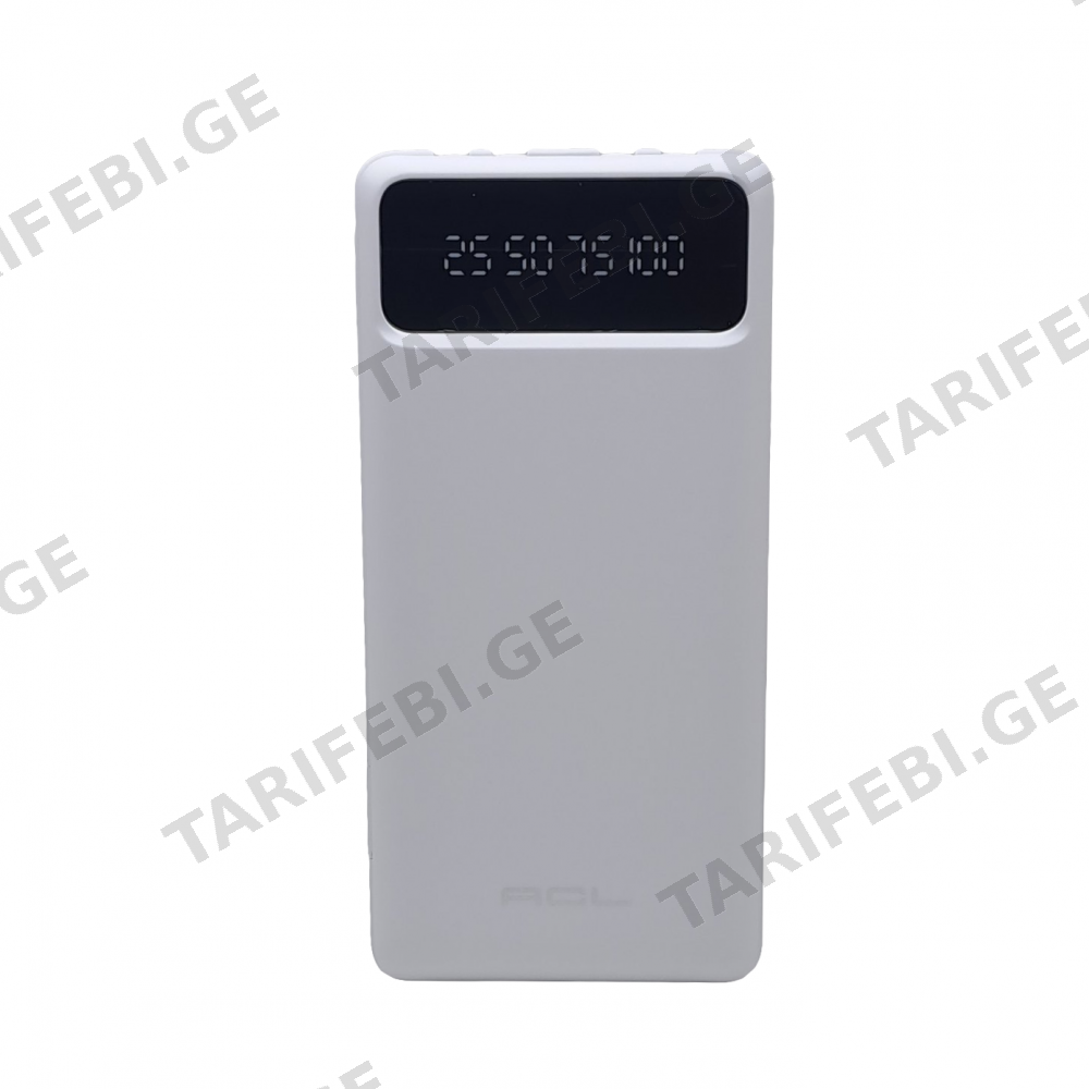 პორტატული სუპერ სწრაფ დამტენი ACL PW-82 10000 MAH WHITE