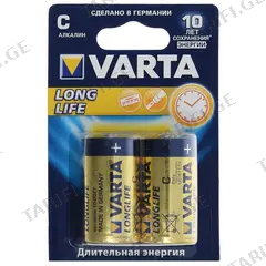 ელემენტი Varta Longlife Alkaline C 2 ც (04114 113 412)