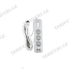 დენის დამცავი დამაგრძელი Yamatik NOVA 3х3м 3х1.5мм² USB Type C