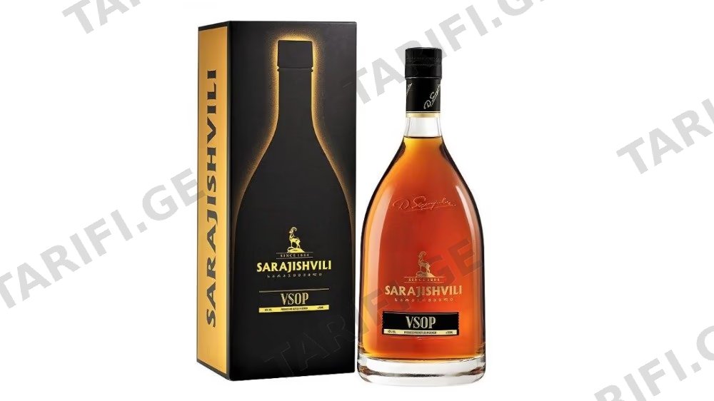სარაჯიშვილი VSOP ბრენდი 0.7ლ (სასაჩუქრე ყუთი)
