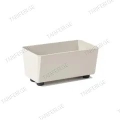 ქოთანი ყვავილის Lamela SAGA 285x285 recycled box - beige 7,5L
