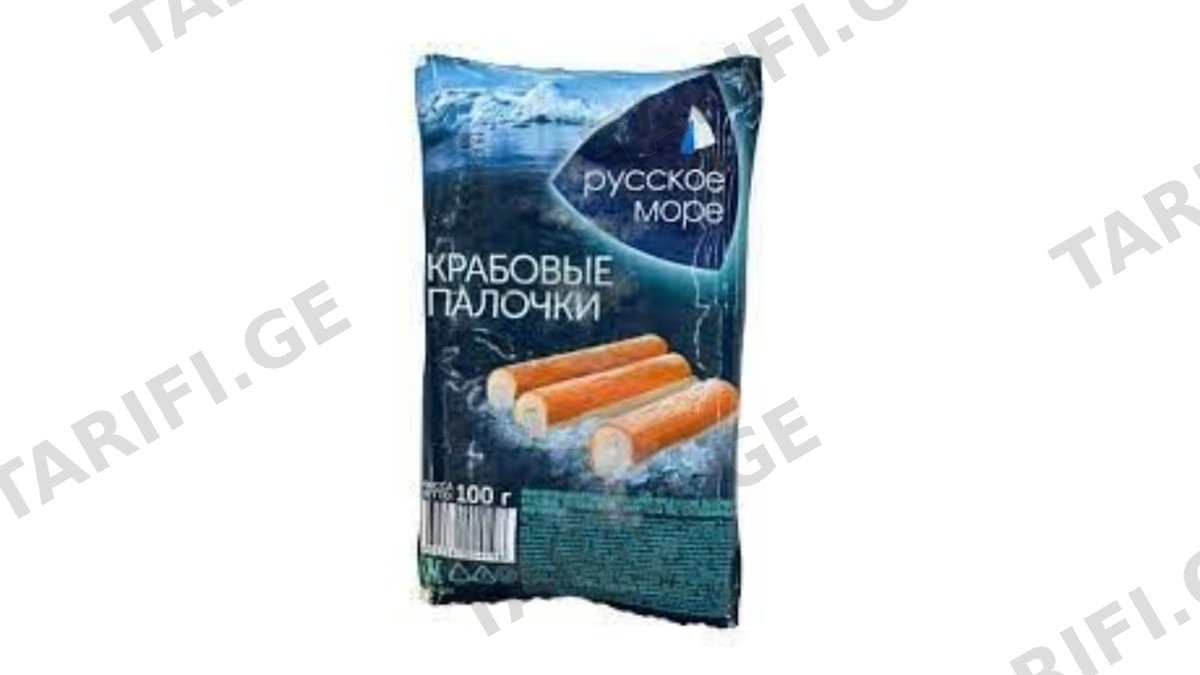 "რუსკოე მორე"- კრაბის ხორცი "Rusmore" გაყინული 400გრ*30