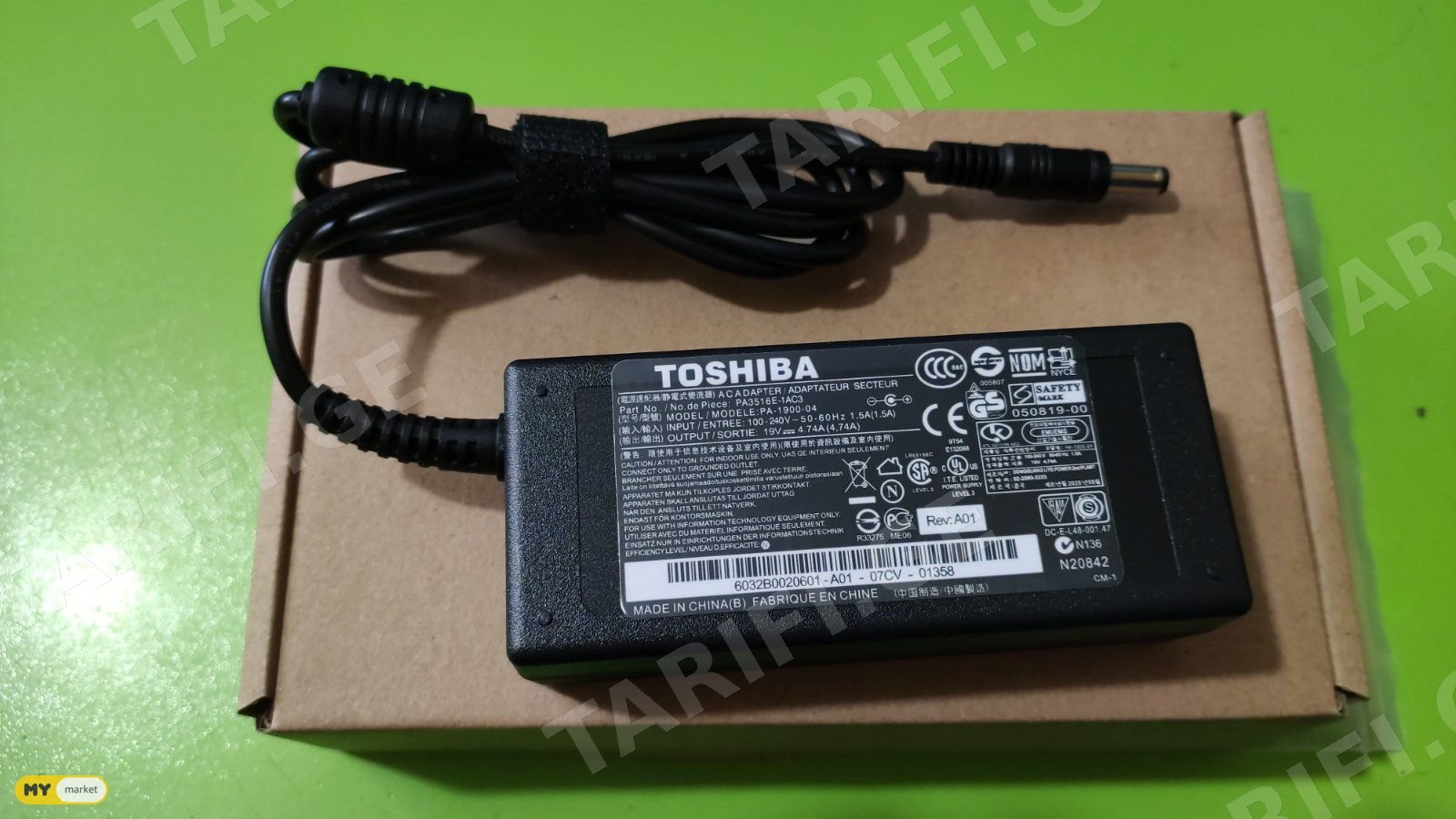 TOSHIBA charger for laptop
