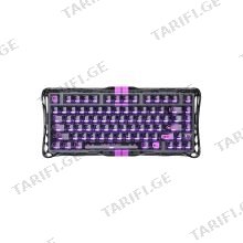 GravaStar, Mercury V75 Lite, 75-Key Magnetic Gaming Keyboard, GravaStar Blackcore Hall-Effect Switches, USB-A / USB-C Wired, Transparent კლავიატურა