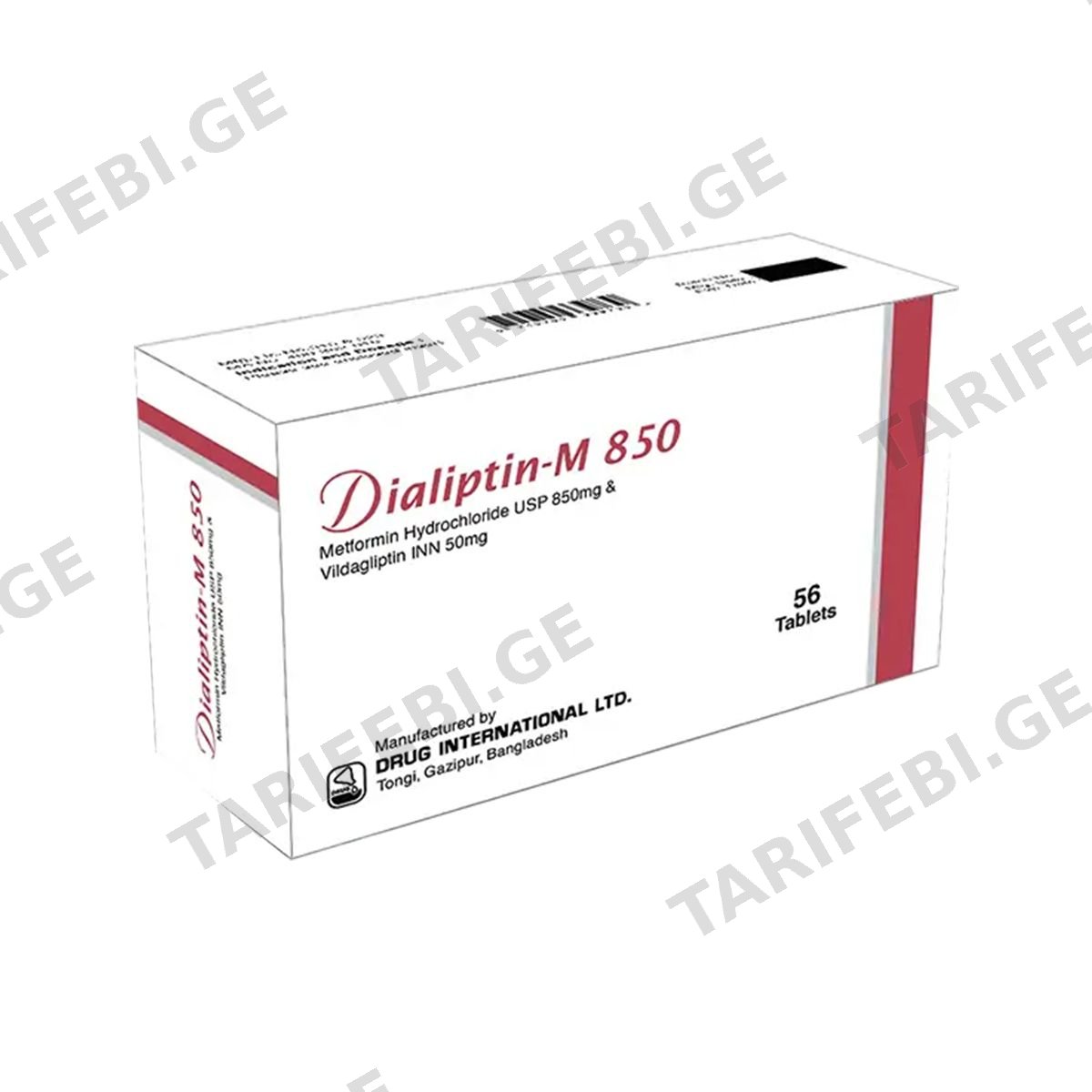 დიალიპტინი - Diliptin M 850 56 ტაბლეტი