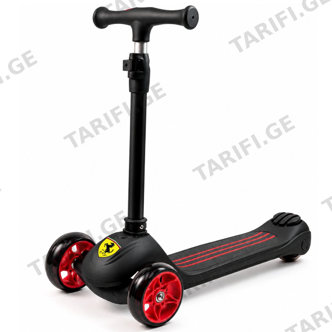 საბავშვო სკუტერი Ferrari 090G Black