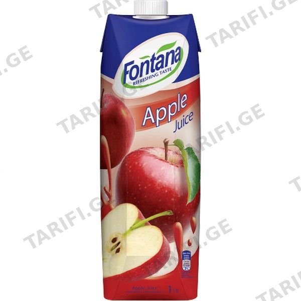 წვენი "FONTANA" ვაშლი 1ლ