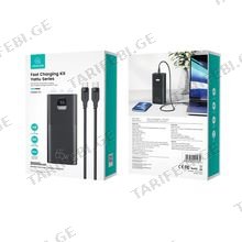 USAMS AT CD185 Fast PD Charge 65W Output 30000mAh პორტატული დამტენი