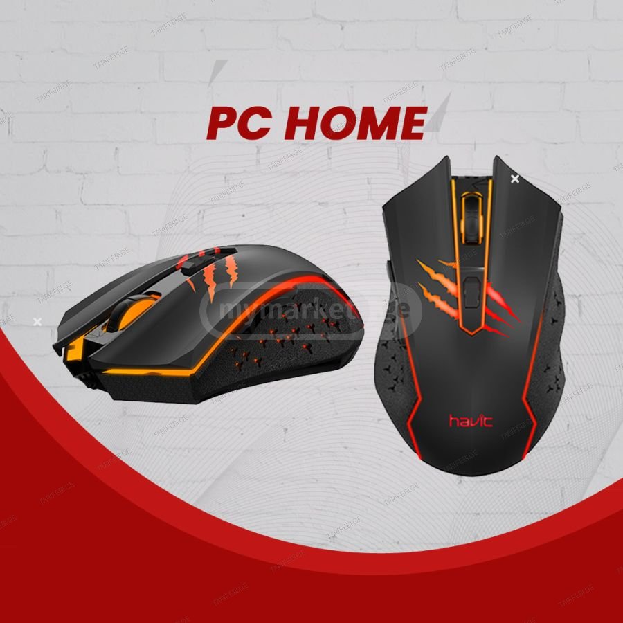 GAMING მაუსი Havit 1027 RGB განათებით