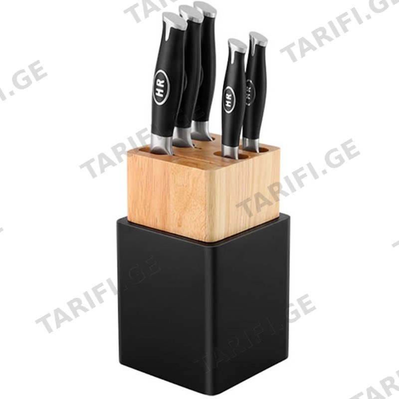 უჟანგავი ფოლადის დანების ნაკრები HAUSROLAND HR-633-1 (6 PCS)