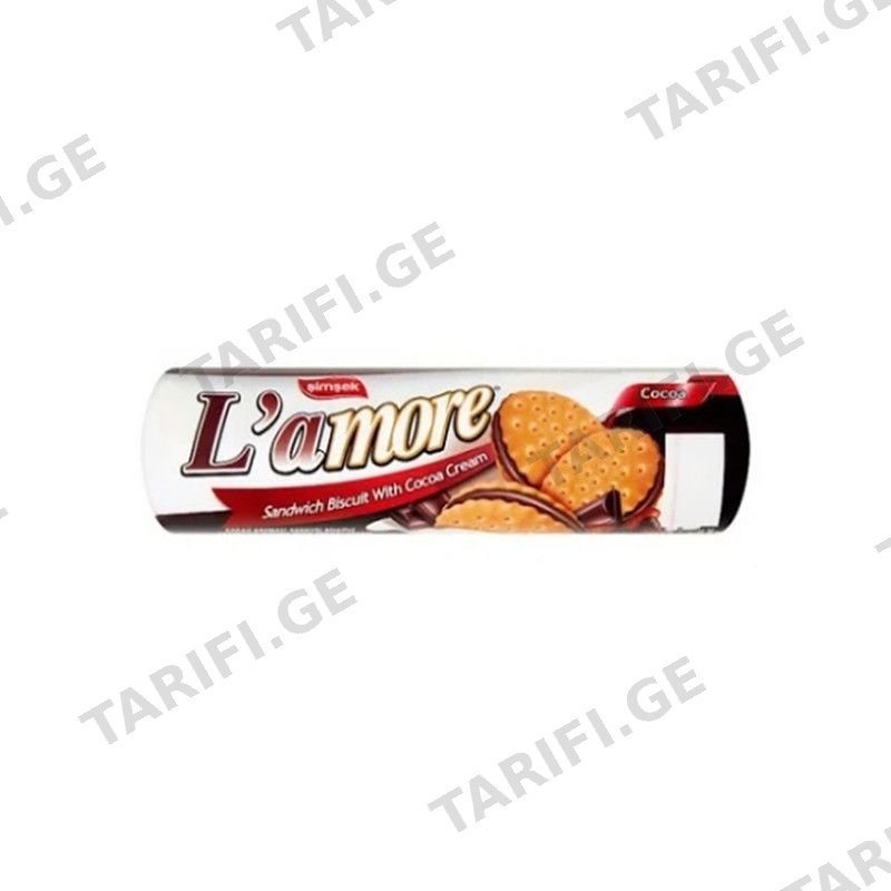 LAMORE ორცხობილა კაკაოს კრემით 150გ