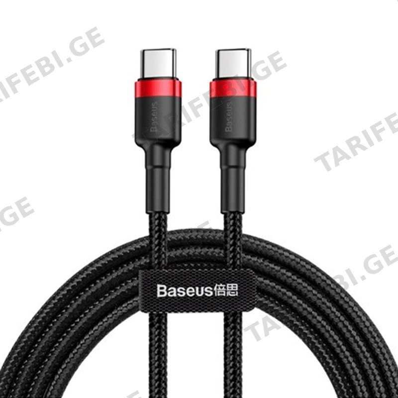 USB კაბელი BASEUS CAFULE SERIES CABLE TYPE-C 1M CATKLF-G91