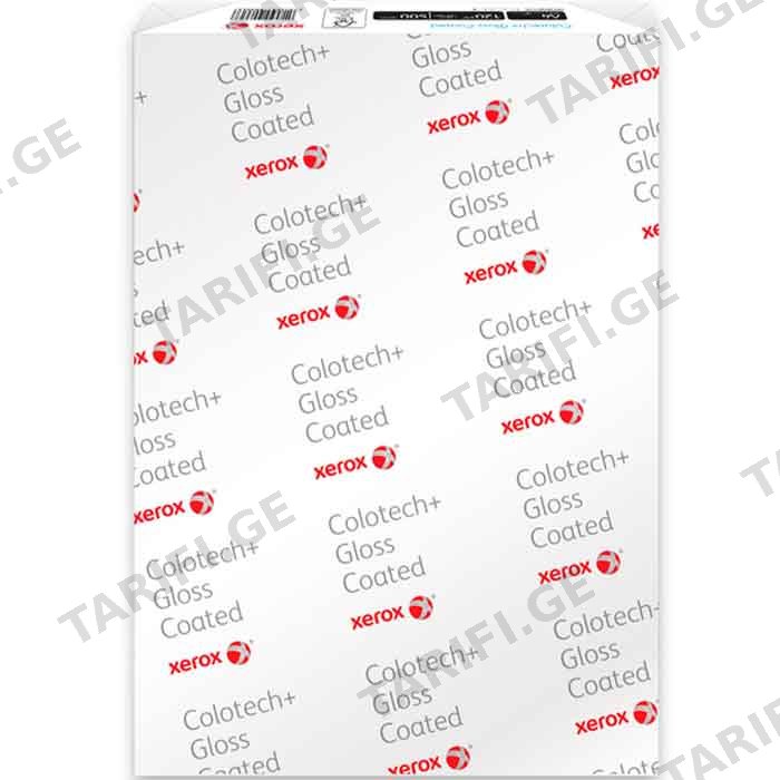 საოფისე ქაღალდი XEROX PAPER COLOTECH PLUS GLOSS COATED SR A3 003R90347 210 g/m2 (250 SHEETS)