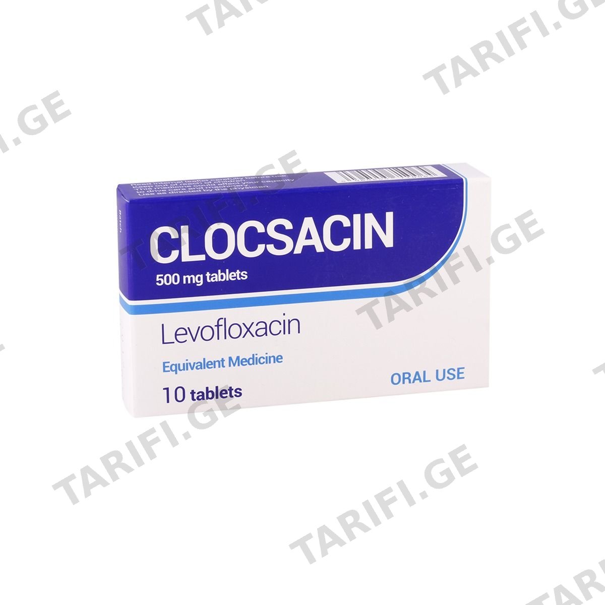 კლოქსაცინი - Clocsacin 500მგ 10 ტაბლეტი