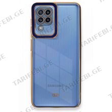 Samsung Galaxy A22, M22, M32, Liva lense Case სილიკონის ქეისი - ლურჯი