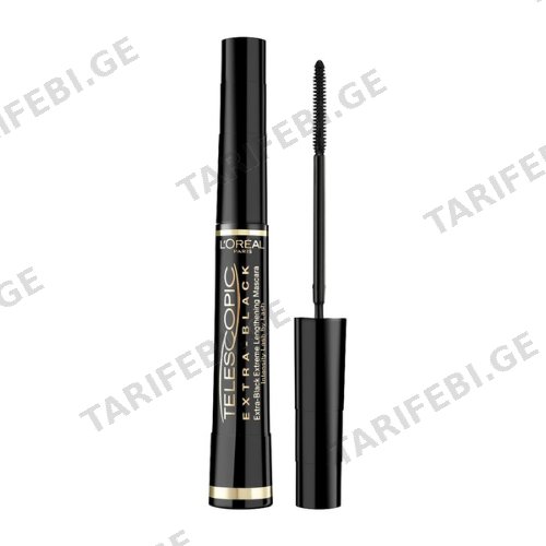 ლორეალი - ტუში Telescopic Carbon Black 8მლ #1