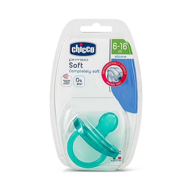 ჩიკო-Chicco-მატყუარა სილიკონის "PHYSIO SOFT" 6+