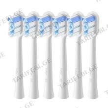 Laifen brush head Super-Clean Brush Head (White) Pack of 6