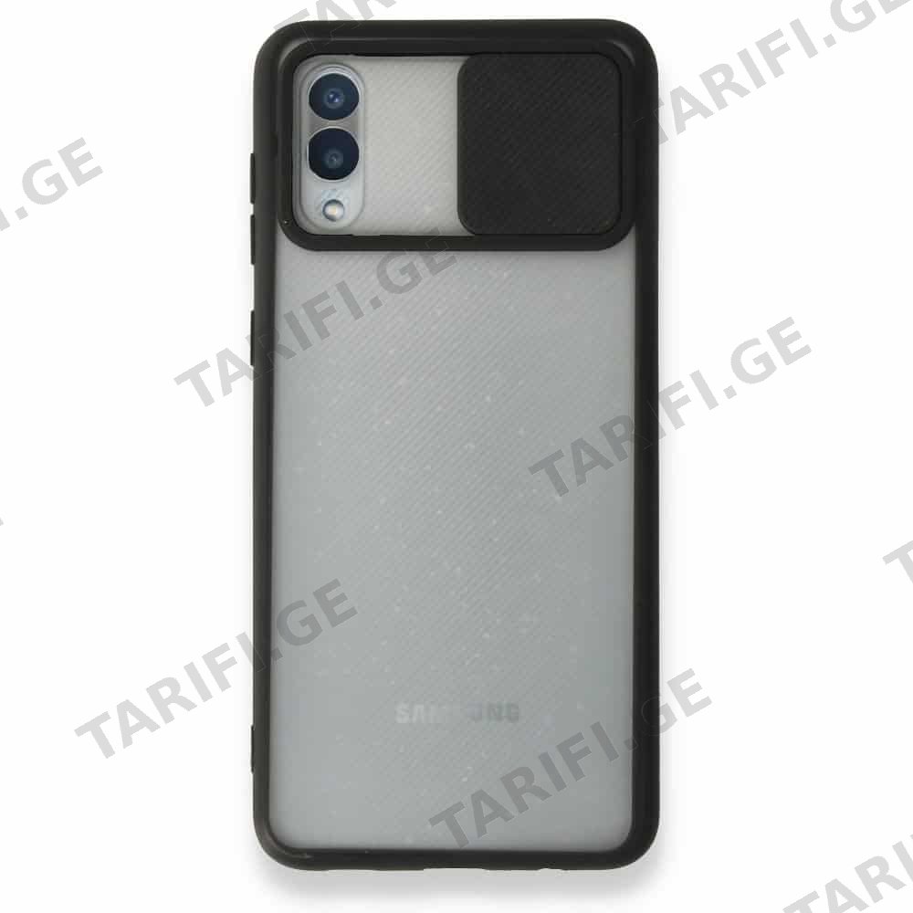Samsung Galaxy M02 Palm Camera Sliding Silicone Case კამერის დაცვით ქეისი