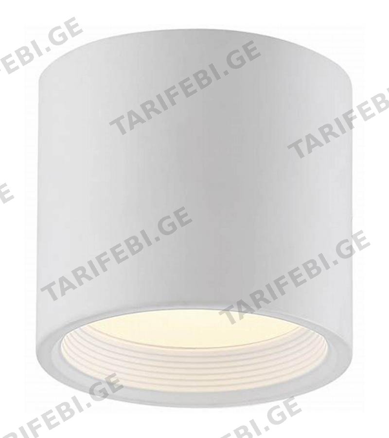 განათება LED თეთრი M09CA26 WHITE მრგვალი 9W