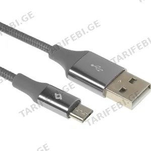 Ttec Alumicable Micro USB Charge/Data Mini Cable Space Gray 30cm 2DK25UG