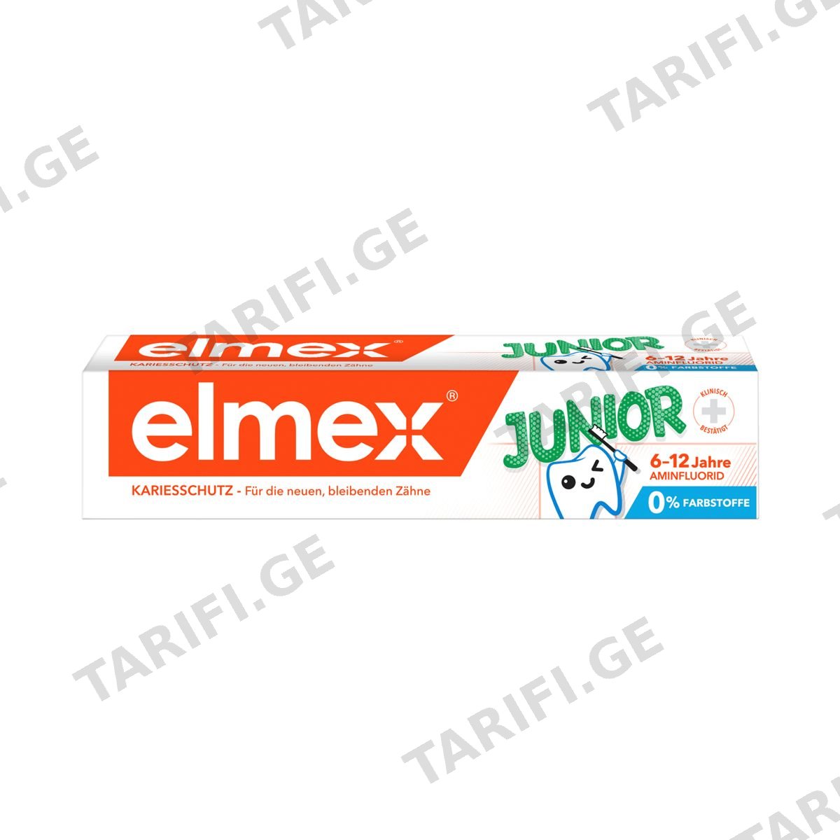 კბილის პასტა JUNIOR 6-12წ 6008 ელმექსი - ELMEX