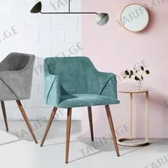 სკამი aldridge terry fabric dark green uk green 53x54x75 სმ