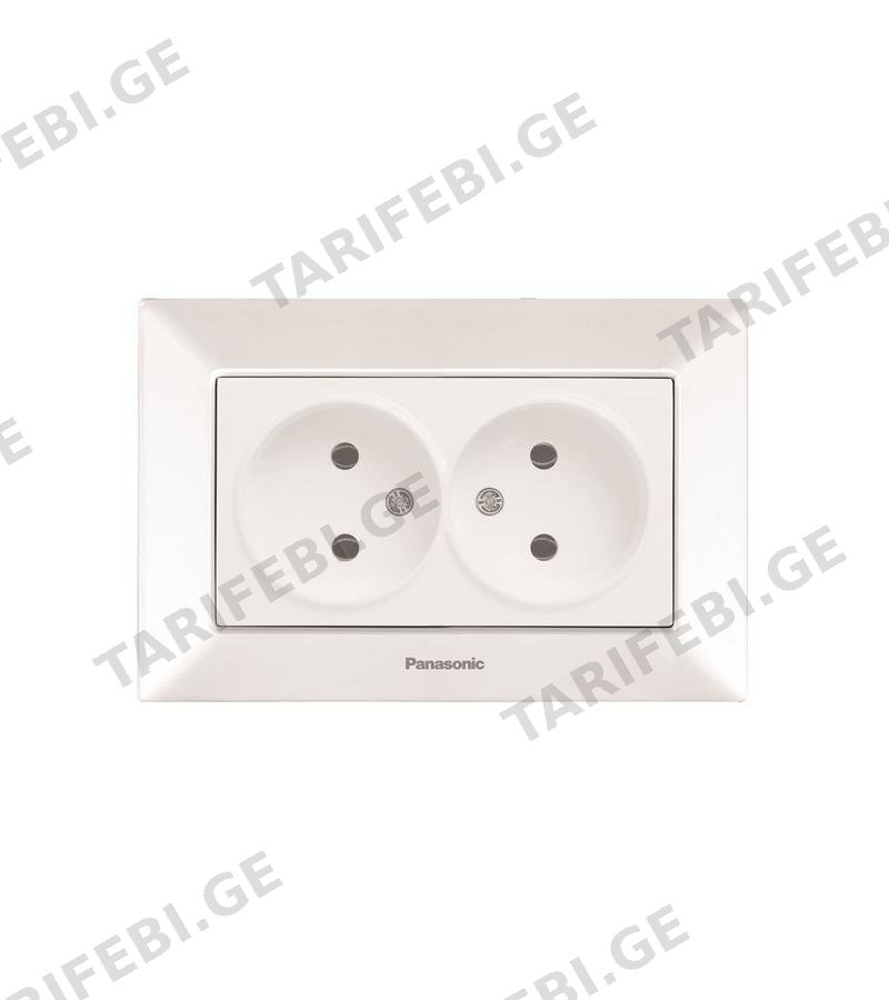 როზეტი PANASONIC ARKEDIA SLIM 2-ნი თეთრი